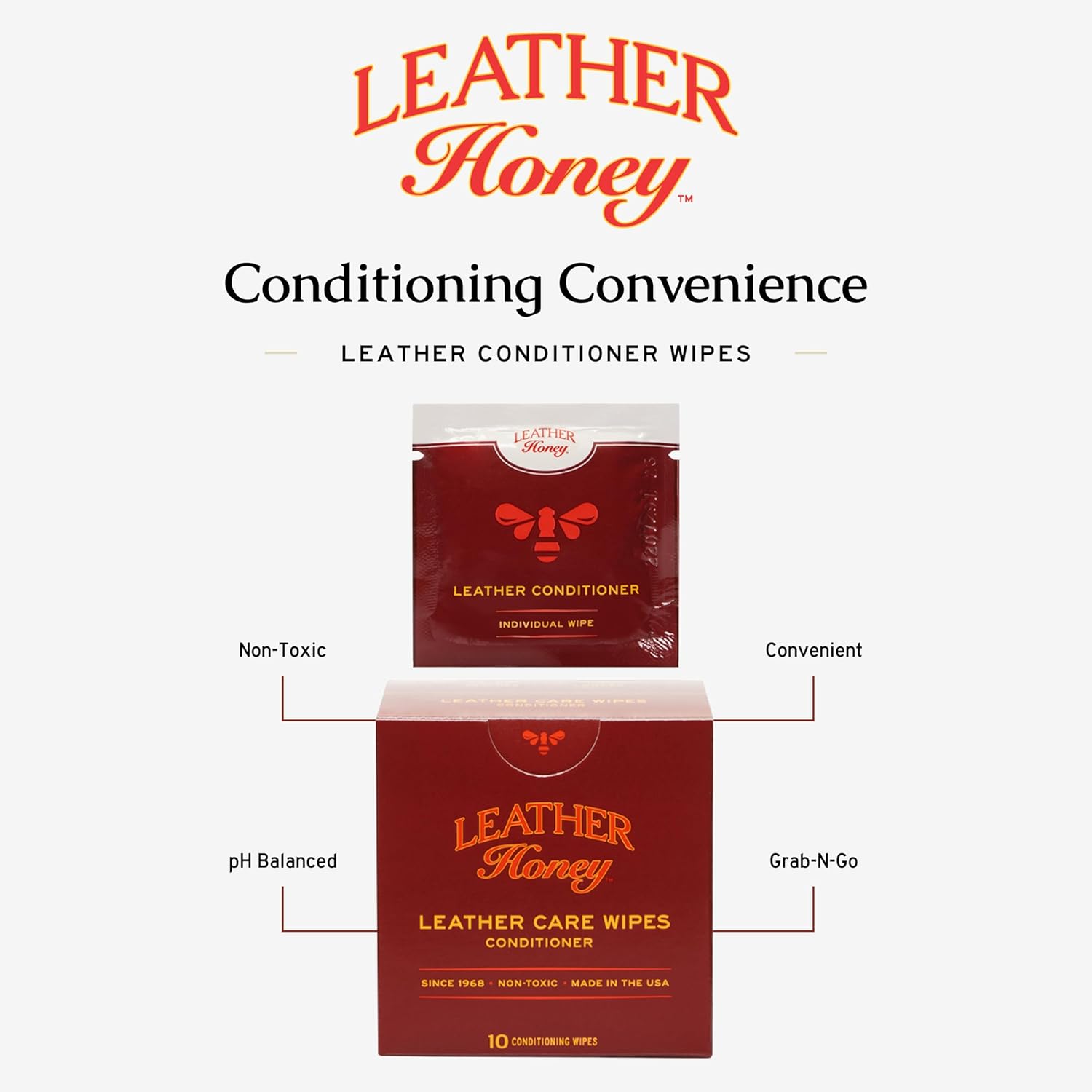 Thumbnail 3 de Leather Honey Conditioner Wipes 10-count — leather care