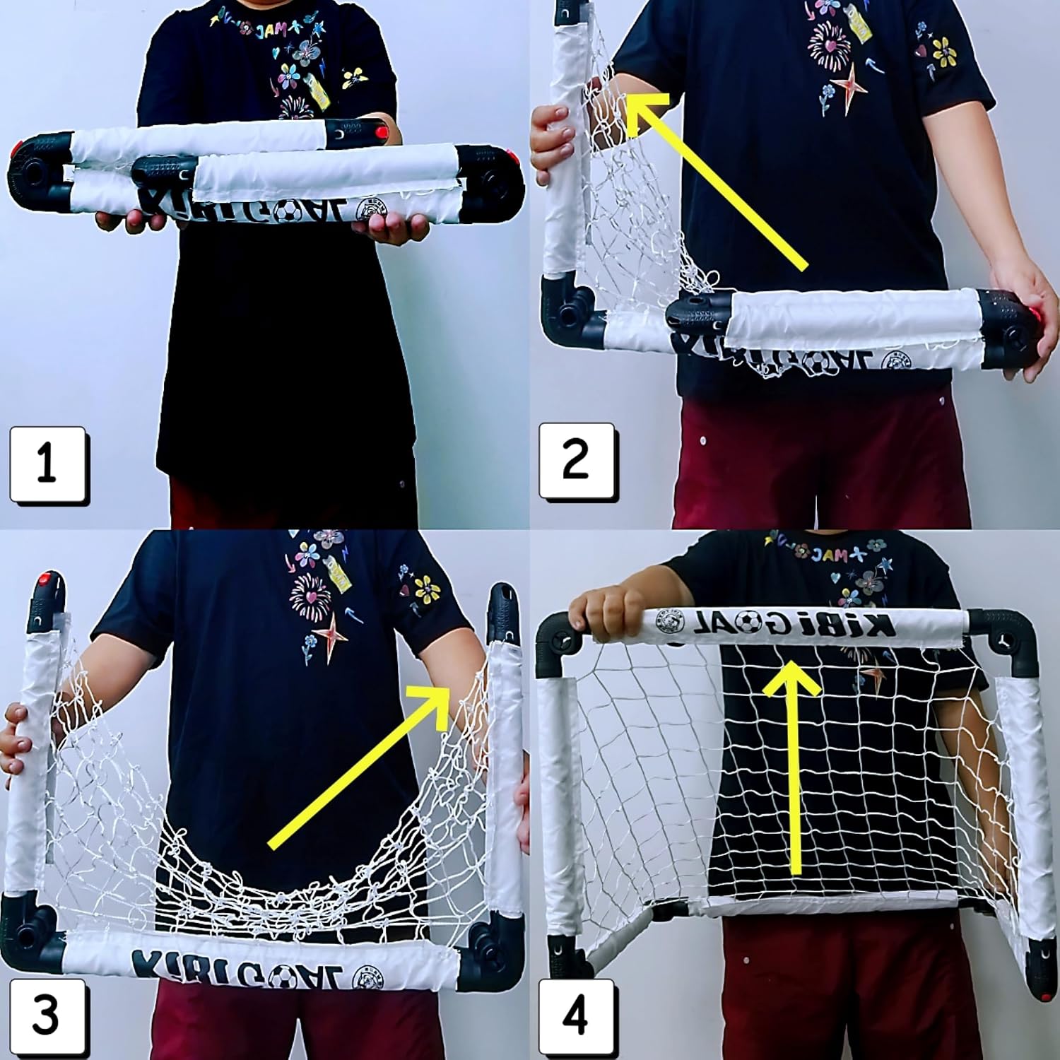 Thumbnail 3 de KiBiGOAL Football Goal Indoor Portable Foldable Mini Goal for Kids