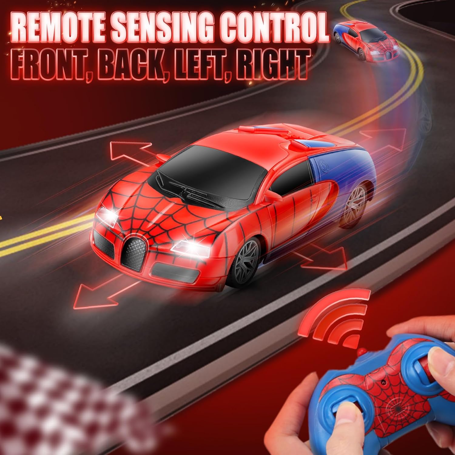 Thumbnail 5 de Aooess Spider RC Car for 3–8 Year Olds – Durable, Light-Up Remote Toy