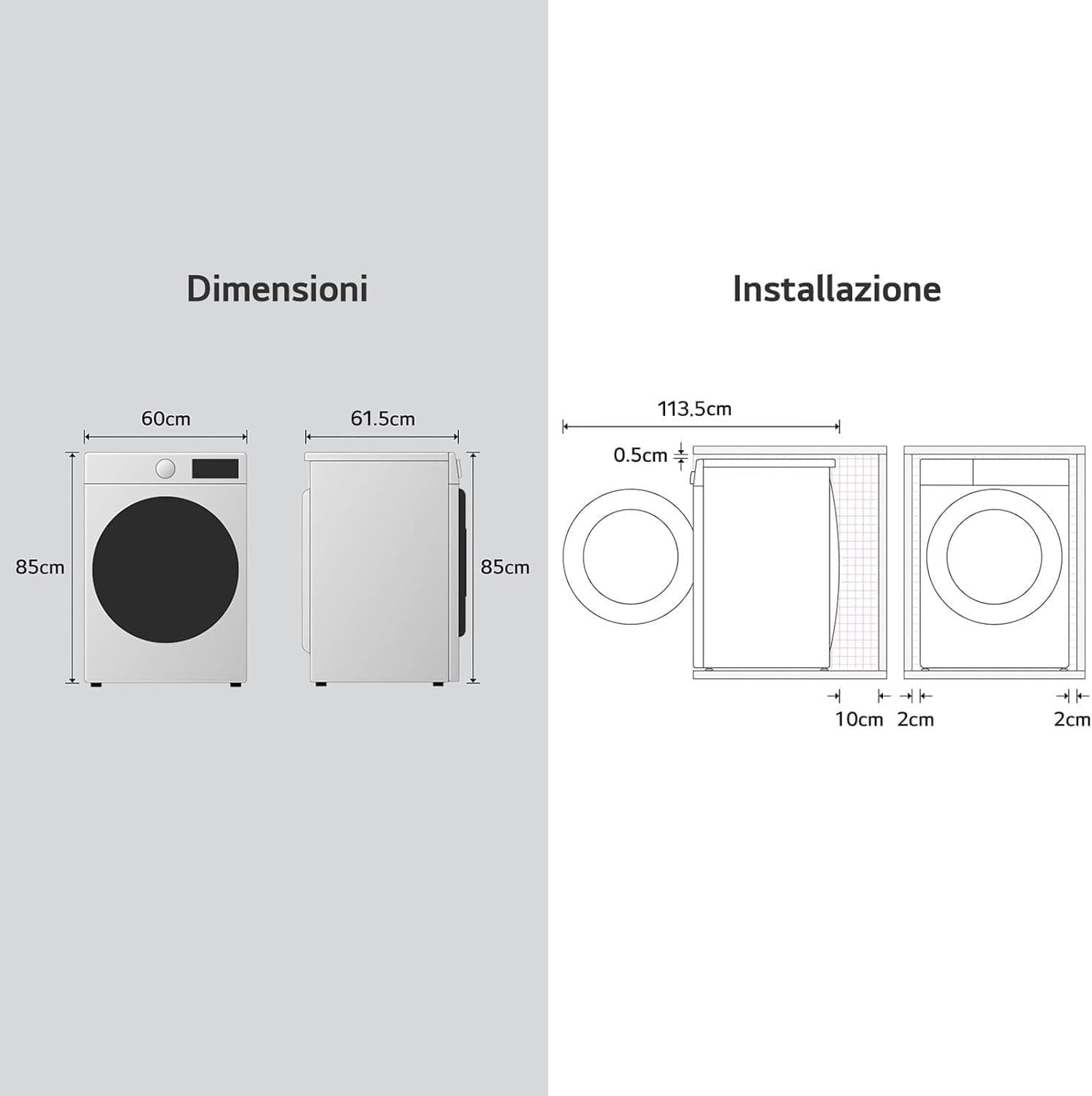 Detalle de LG AI DD F4R3013NSWB: Lavatrice a carica frontale da 13 kg con AI DD, vapore e Direct Drive