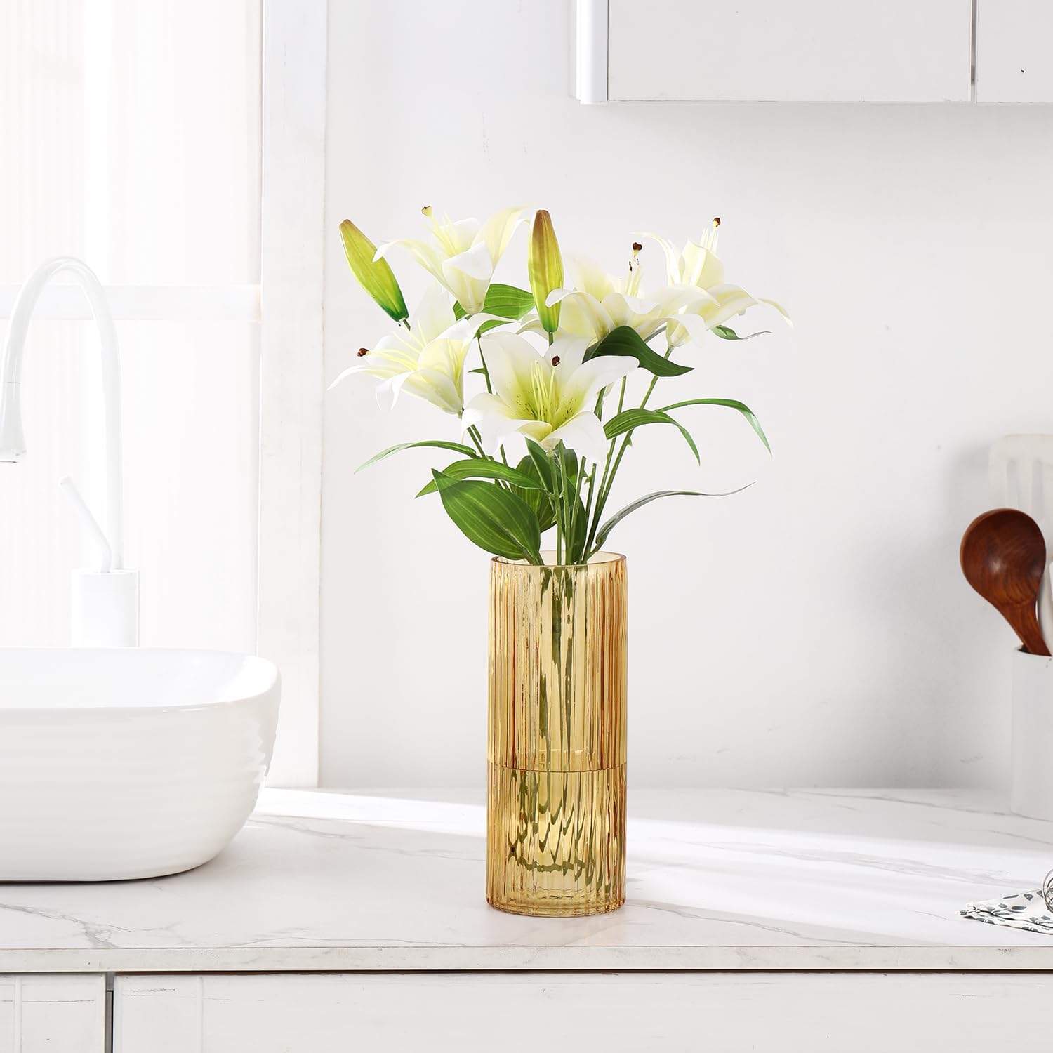 Thumbnail 4 de KAYLETIN Vase en verre ambré 30 cm