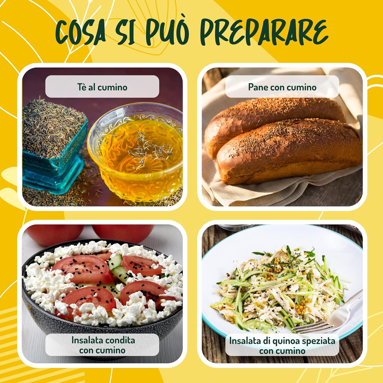 Detalle de Cumino Nero Semi Biologici – 150 g: semi essiccati al sole per aromi intensi