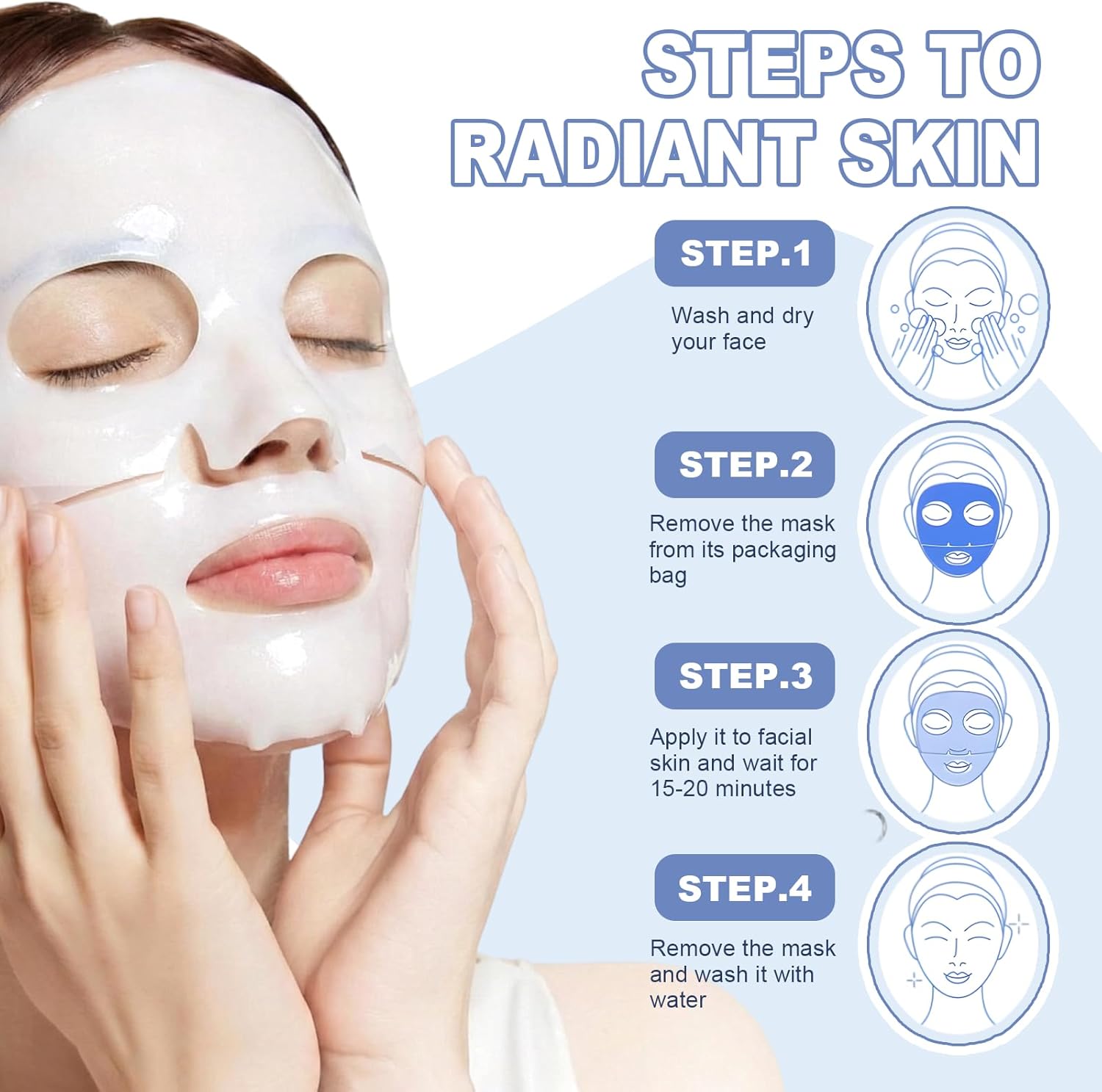 Thumbnail 6 de 5 Pièces Masque au Collagène — Hydratation durable et éclat du teint