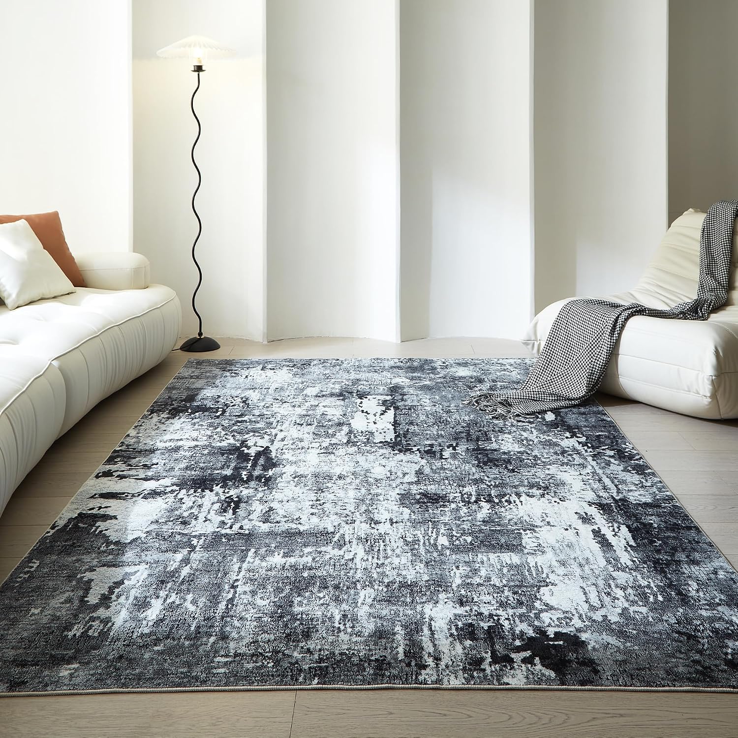 Thumbnail 1 de Rugcomf 5x7 Washable Area Rug