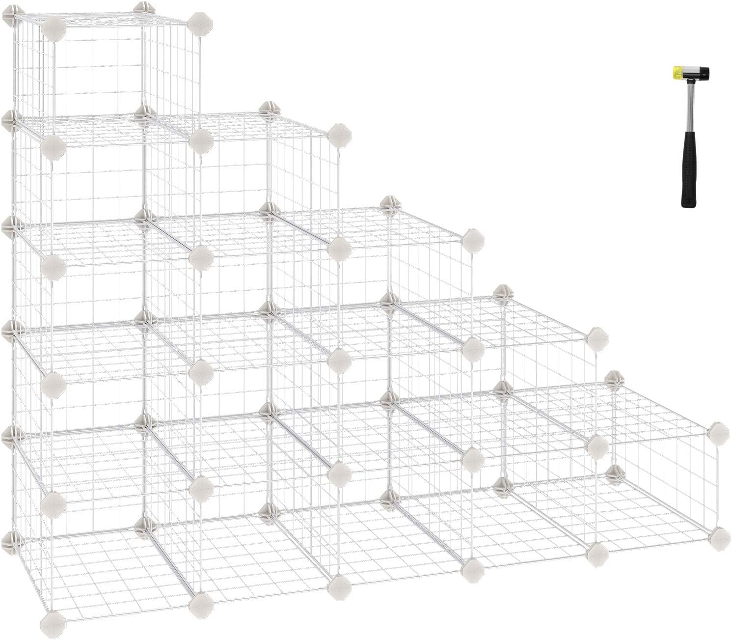 Thumbnail 6 de SONGMICS LPI44HS Modular Shoe Cabinet with Mesh Panels (up to 15–16 pairs) and Anti-Tip Kit