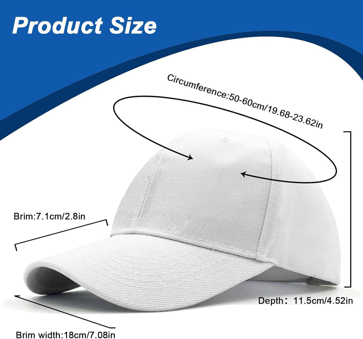 Thumbnail 4 de AHLPO Baseball Cap Unisex – Einstellbare Basecap mit UV-Schutz und Feuchtigkeitsband