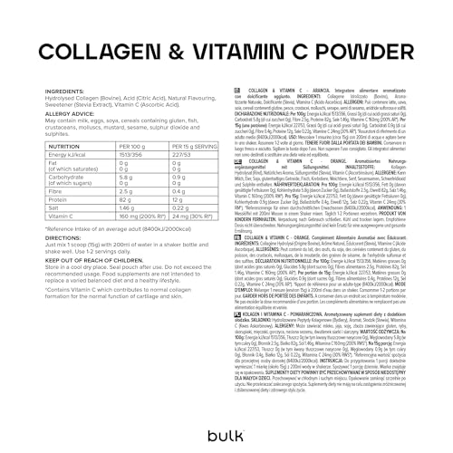 Thumbnail 5 de Bulk Colágeno y Vitamina C 2 kg — 12.000 mg por porción