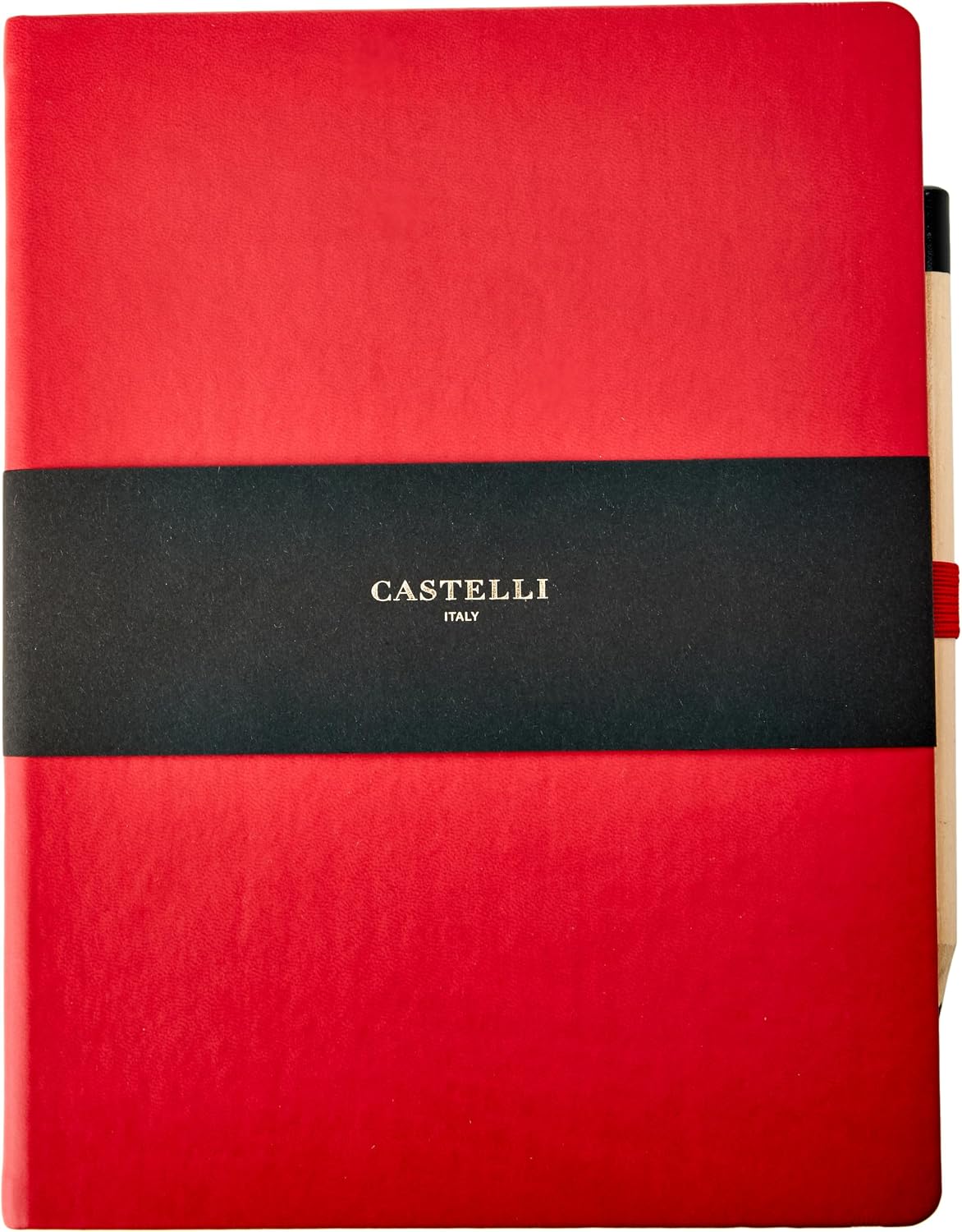 Detalle de Castelli RQ27/25-757 Large Lined Ruled Tucson Notebook – Coral Red