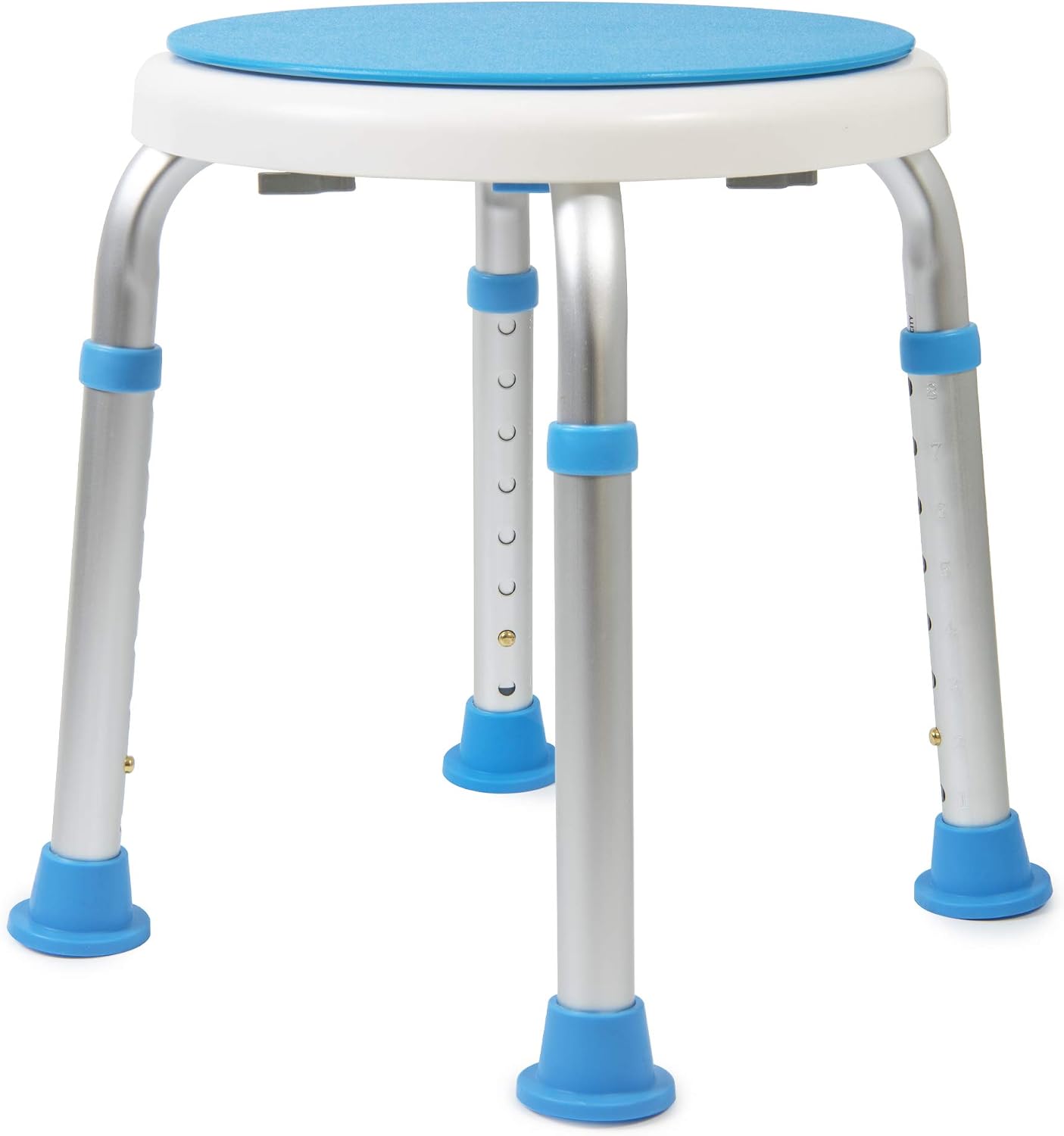 Detalle de Vaunn 722-SWIVEL-S Adjustable Swivel Shower Stool, Tool-Free Assembly