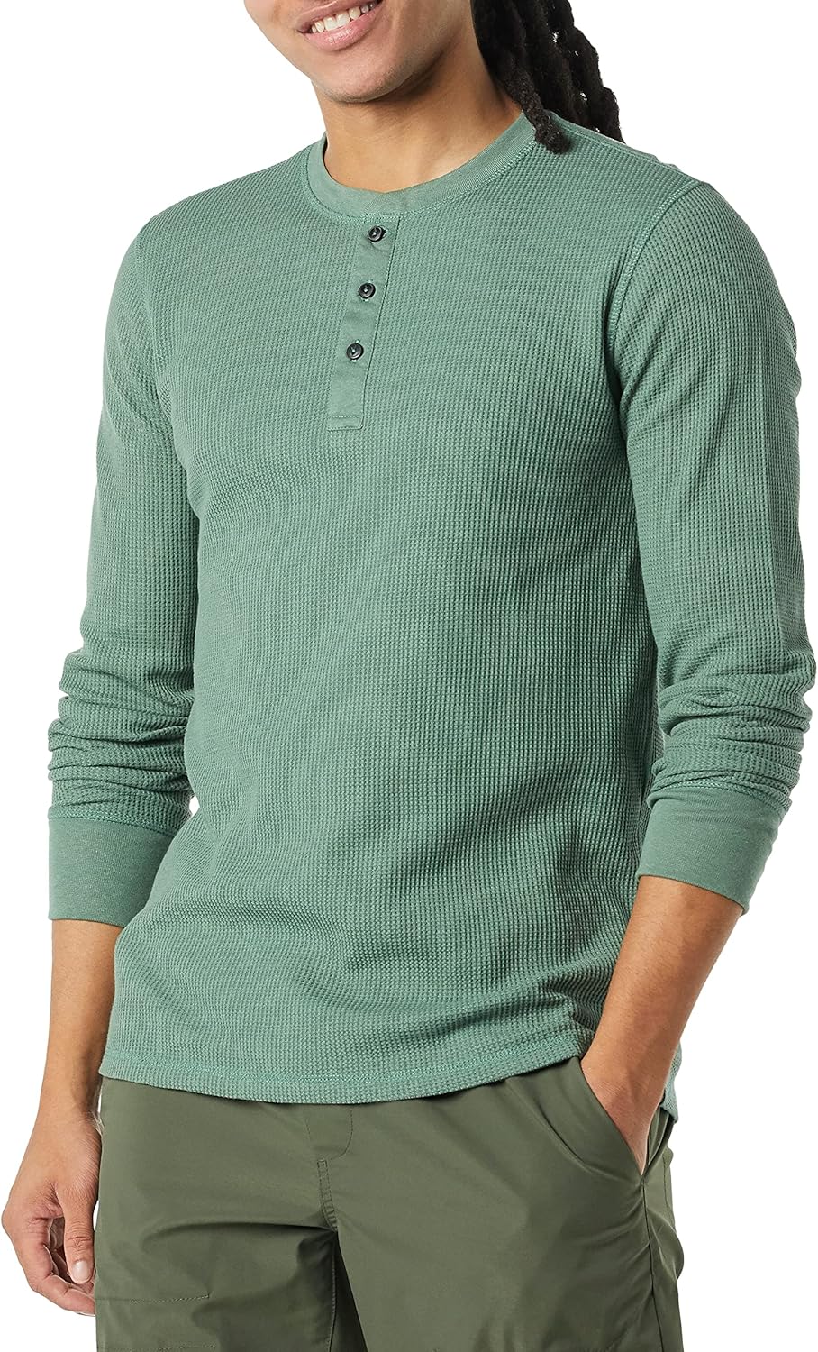 Thumbnail 4 de Amazon Essentials Felpa Slim con Collo Serafino a Nido d’Ape a Maniche Lunghe — Uomo