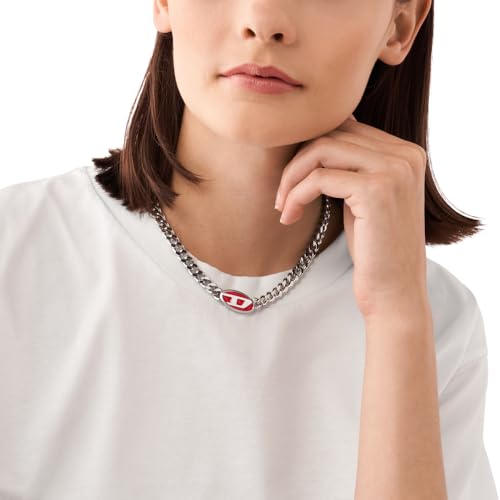 Thumbnail 1 de Diesel Collier pour homme en acier inoxydable 2 tons avec fermoir mousqueton