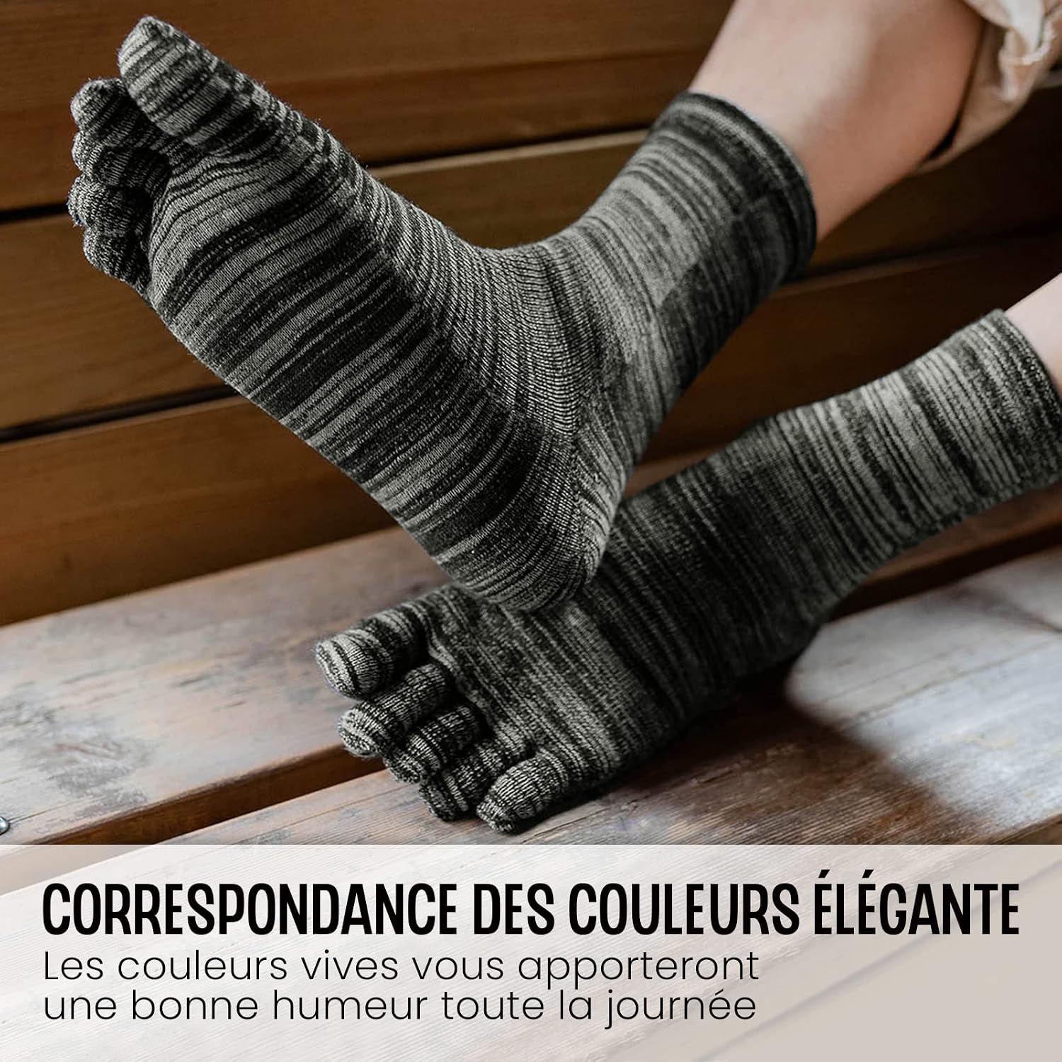 Thumbnail 4 de Chaussettes 5 doigts homme PUTUO 39-44