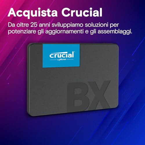 Detalle de Crucial BX500 1TB SSD SATA 2,5" - Prestazioni everyday per notebook e PC desktop