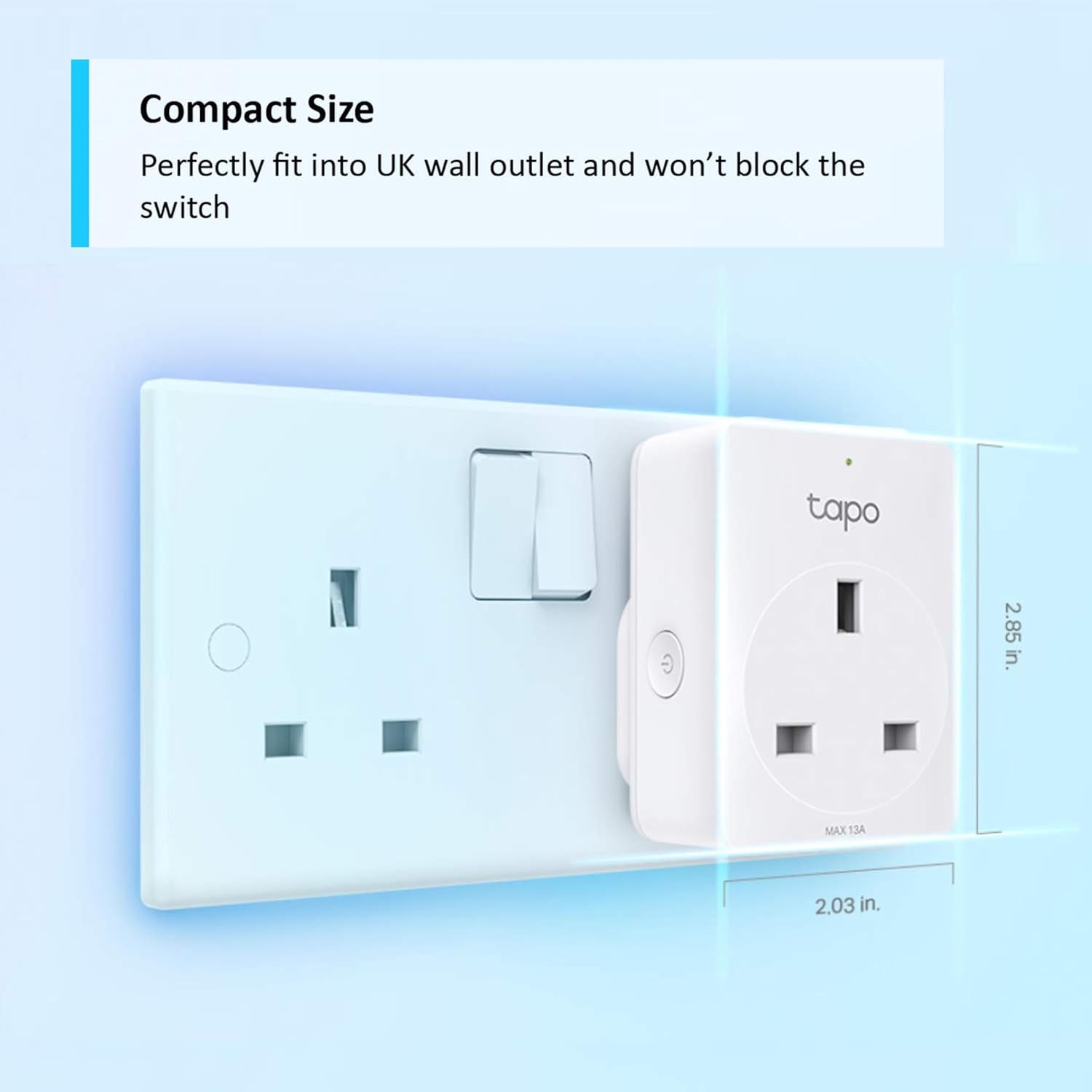 Detalle 2 de TP-Link Tapo P100 2-pack smart plug