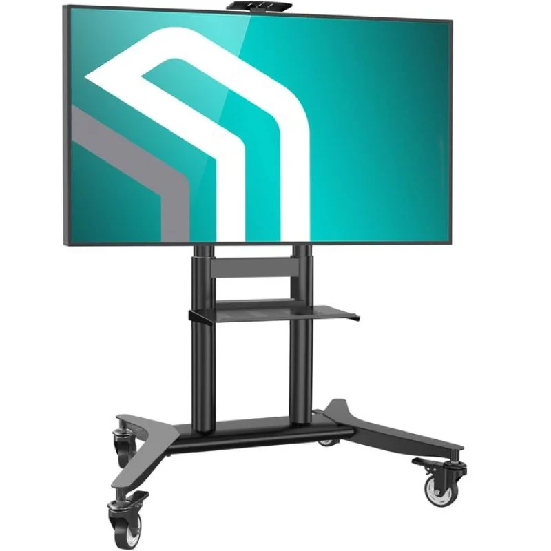 Onkron TS1871-B: Soporte TV 55–90 pulgadas con ruedas, altura regulable y capacidad 75 kg