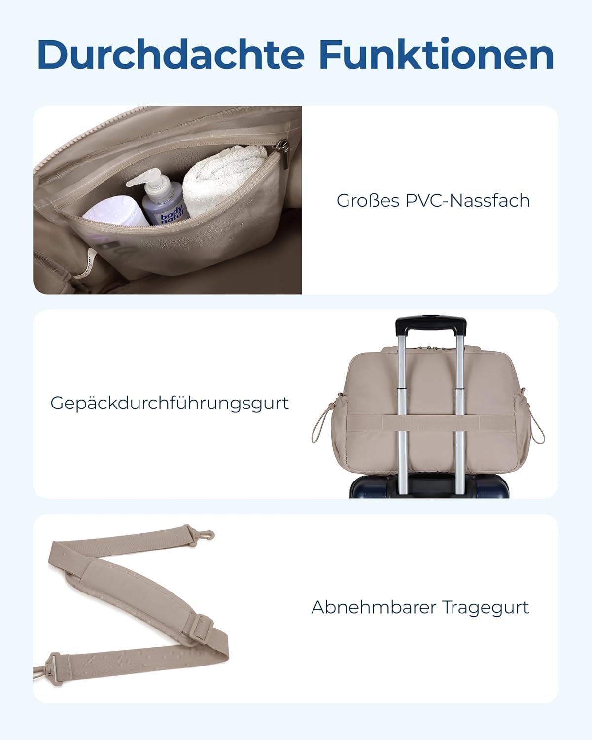 Thumbnail 5 de BAGSMART Puffer Reisetasche 24L