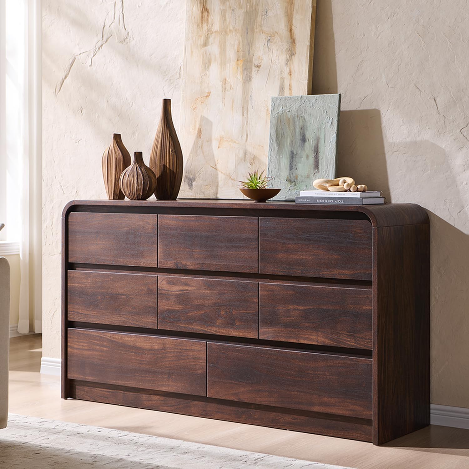 Thumbnail 6 de Aitjunz 5-Drawer Dresser, Natural Oak