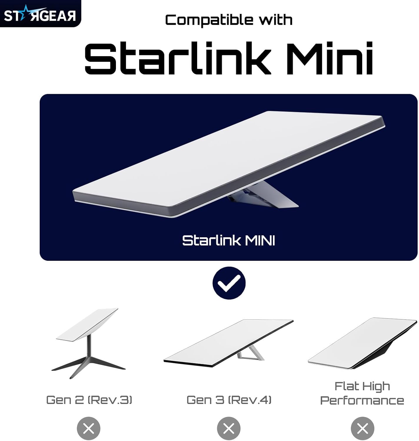 Thumbnail 5 de STARGEAR Starlink Mini Case Silicone Protective Cover with Black Sticker