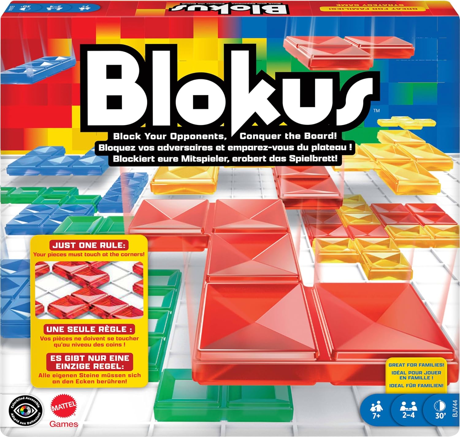 Detalle de Mattel Blokus Spiel 2-4 Spieler 🎲