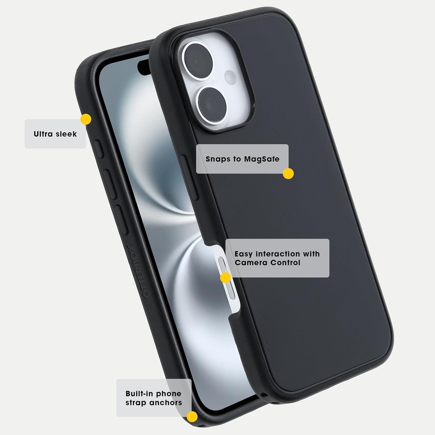 Thumbnail 5 de Coque OtterBox Symmetry Series MagSafe pour iPhone 16, antichoc, résiste aux chutes, bleu nuage 🚚