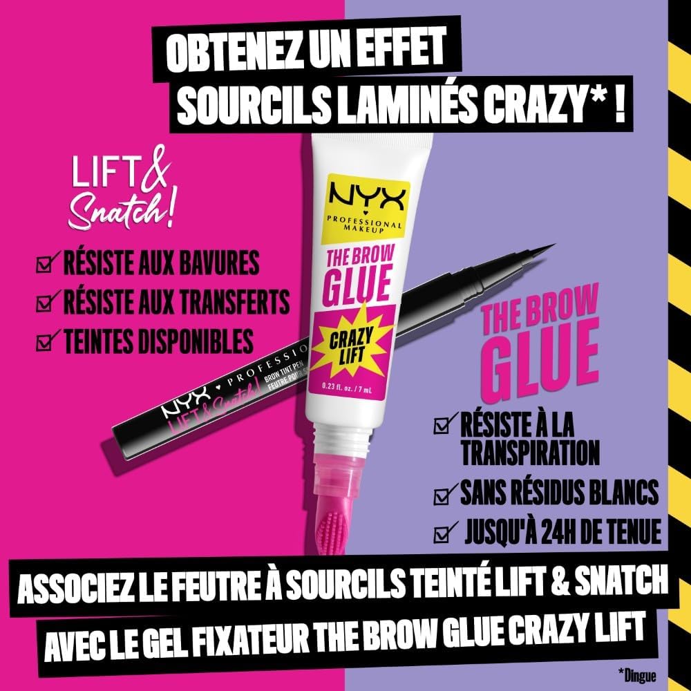 Thumbnail 6 de NYX Brow Glue Crazy Lift fixatrice 24H 💄