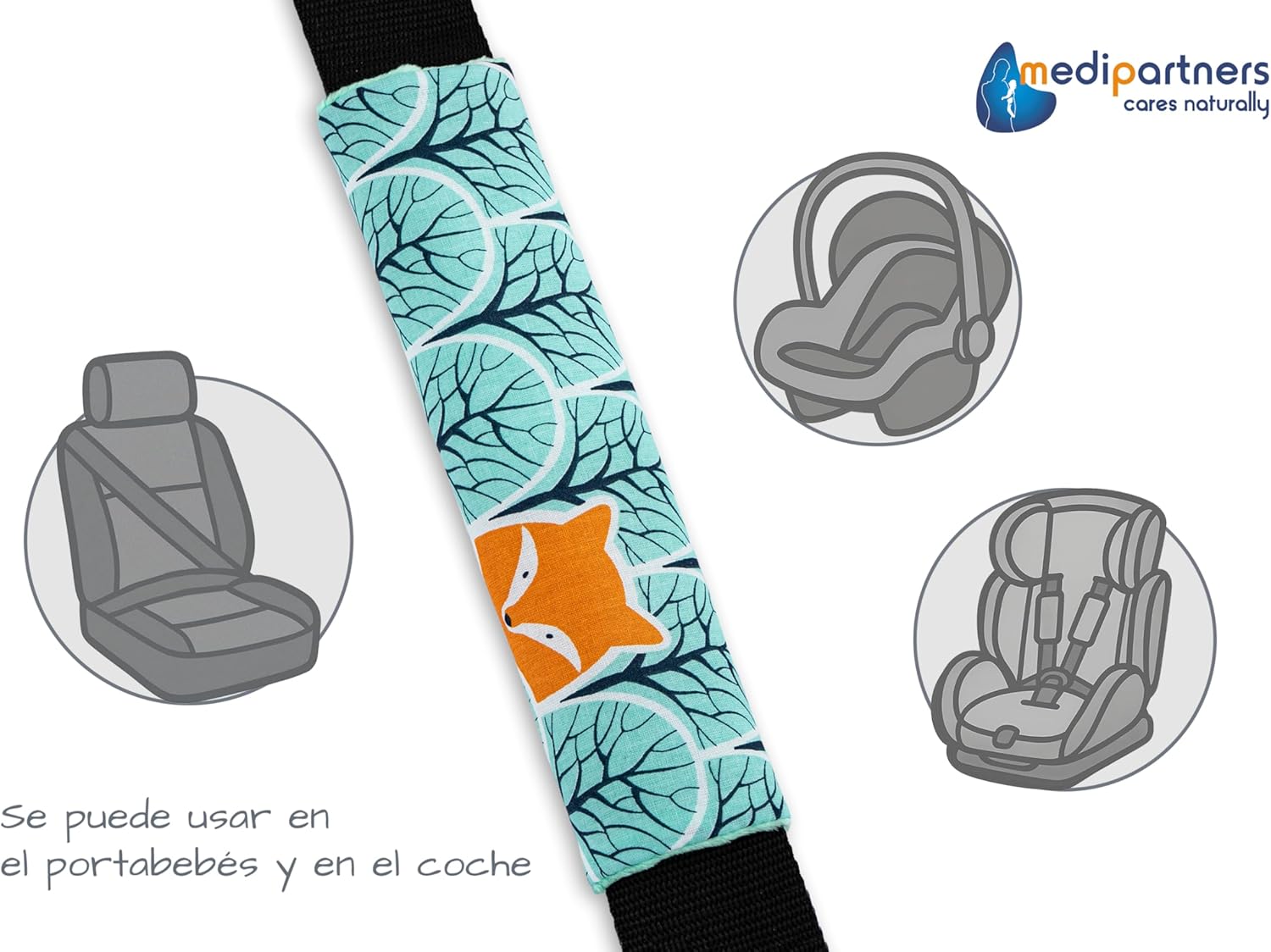 Detalle 2 de Medi Partners Coche Protector Cinturón Niños 17x22 cm