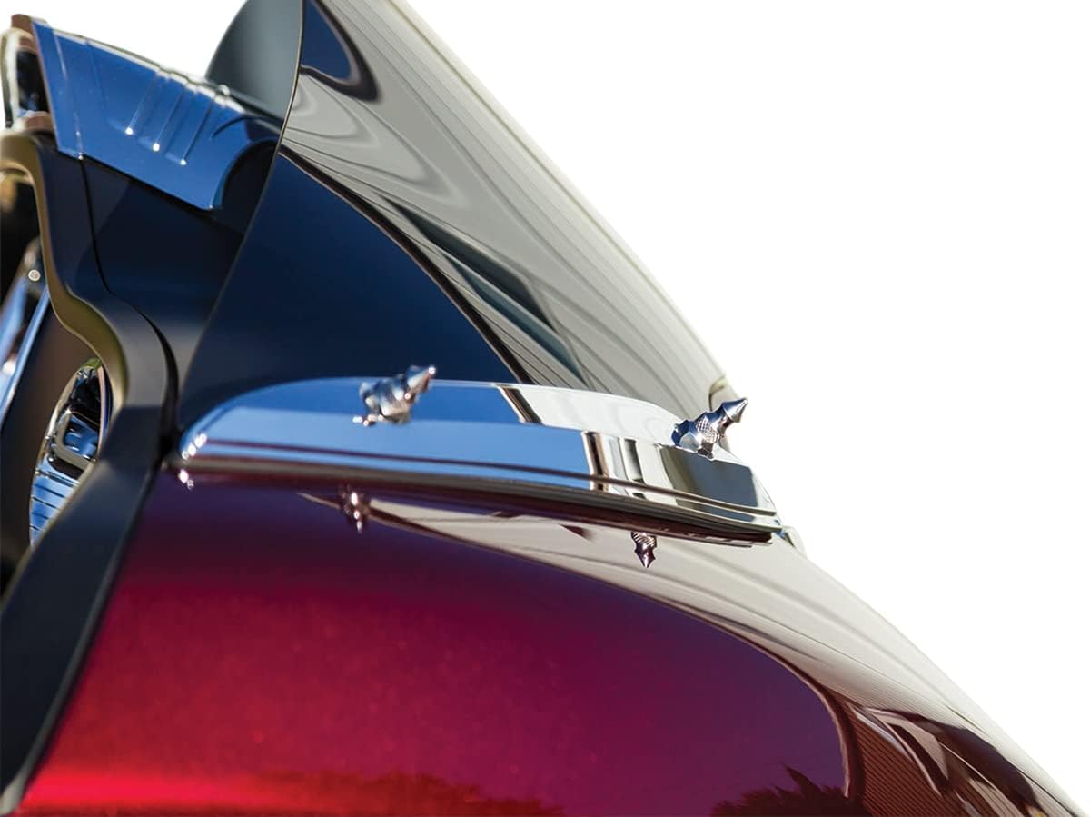 Detalle de Kuryakyn 5715 Windshield Accent Trim Mounting Spikes & Screws (Chrome) for 2015-19 Harley Road Glide