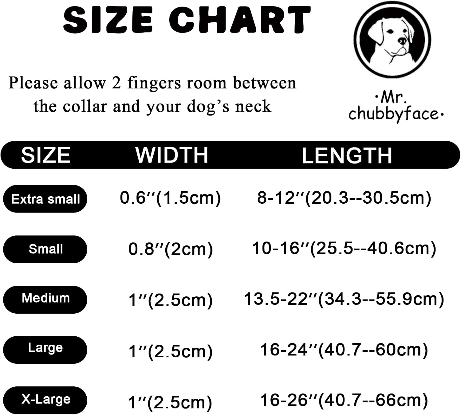 Detalle de MR.CHUBBYFACE Dog Collar, M Size
