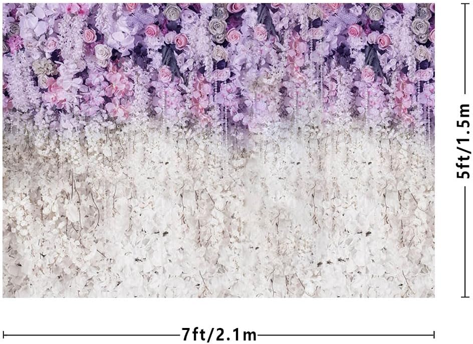 Thumbnail 2 de MEHOFOND photo backdrop 7x5ft floral