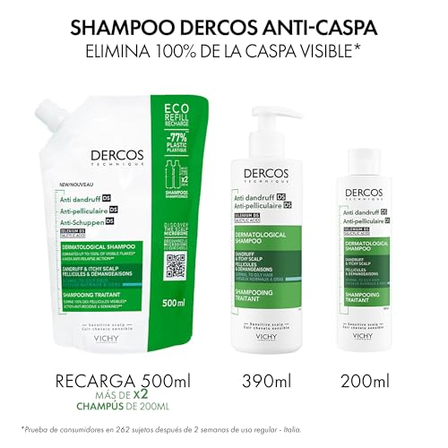 Thumbnail 7 de Vichy Champú Anticaspa Dercos Technique para Cabellos Grasos (390 ml) – doble acción contra la caspa y picores