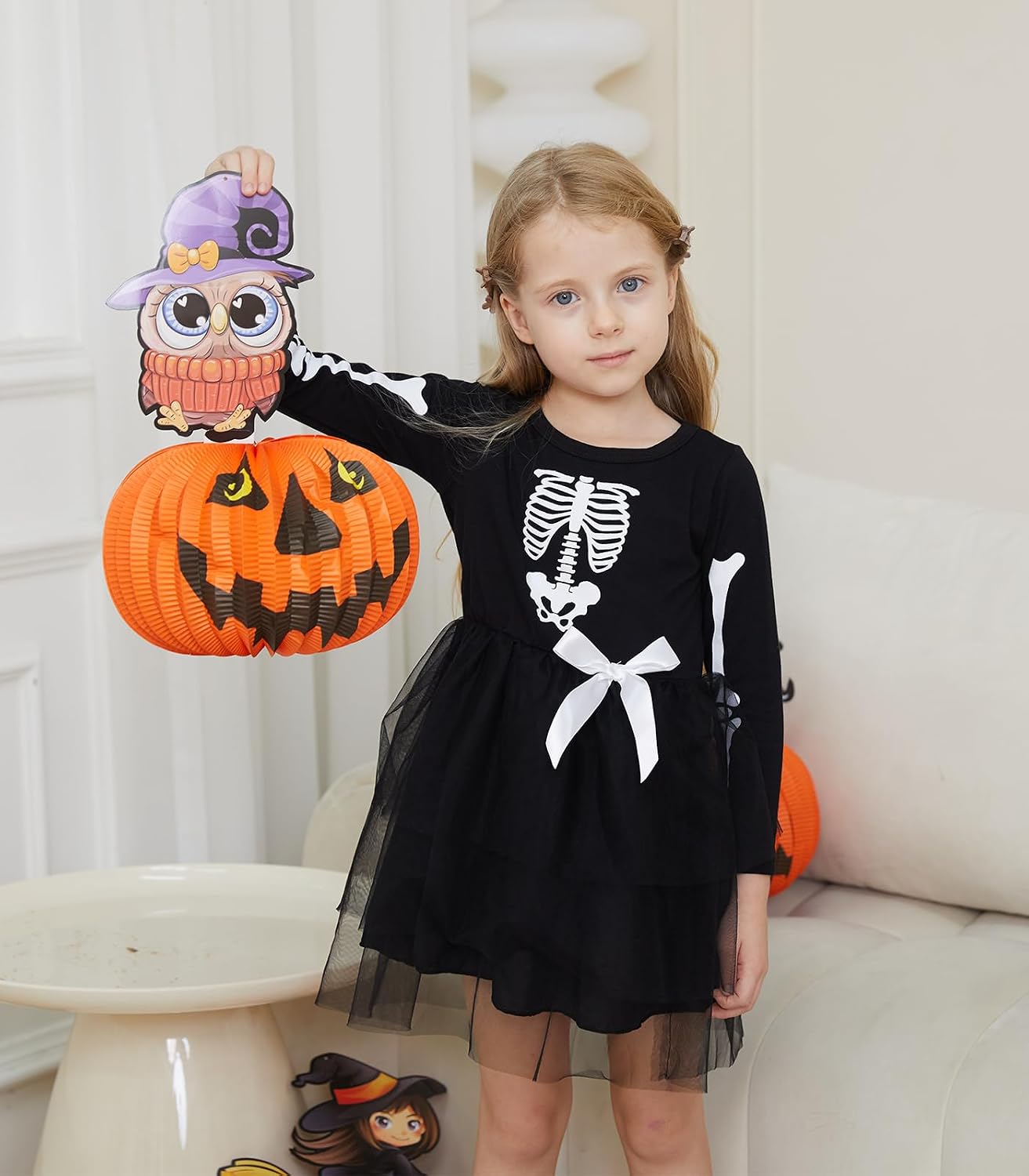 Detalle de Vieille Toddler Halloween Tulle Dress, 2–6 Years