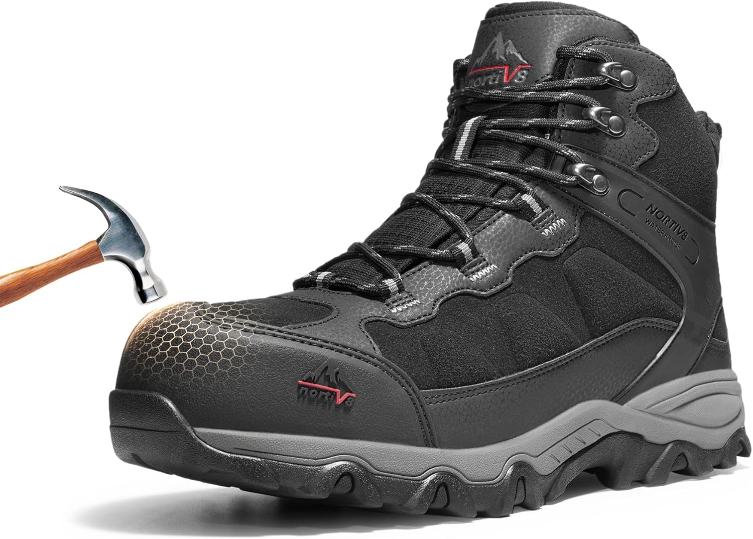 Detalle de NORTIV 8 Paladin-Steel Waterproof Steel Toe Boots