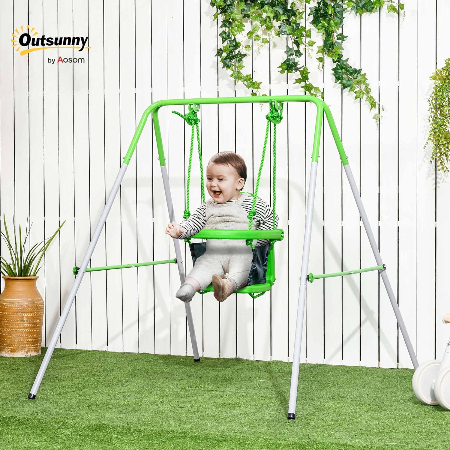 Thumbnail 1 de Outsunny Balançoire portique 122 cm 25 kg