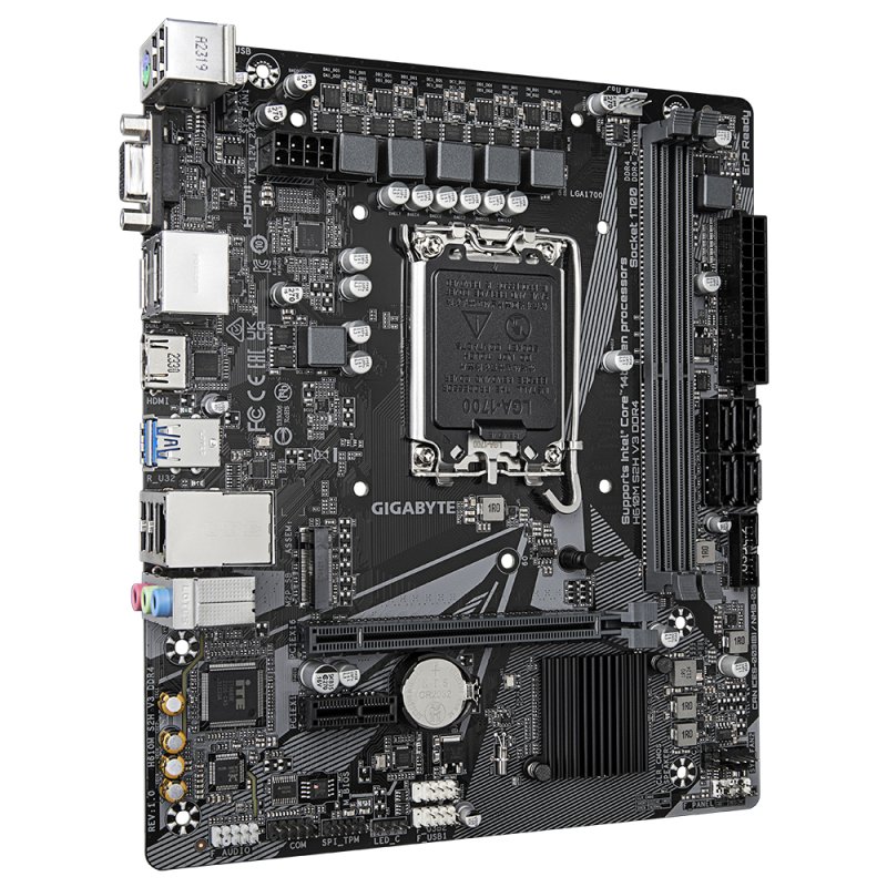 Detalle de Gigabyte H610M S2H V3 DDR4 placa base