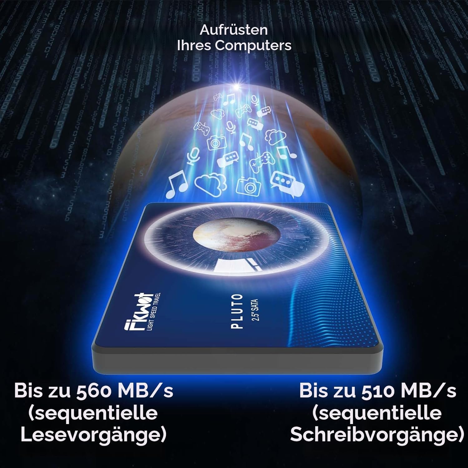 Detalle de Fikwot FX815 512GB SATA III 2,5 Zoll SSD – Leistung für Laptop und Desktop