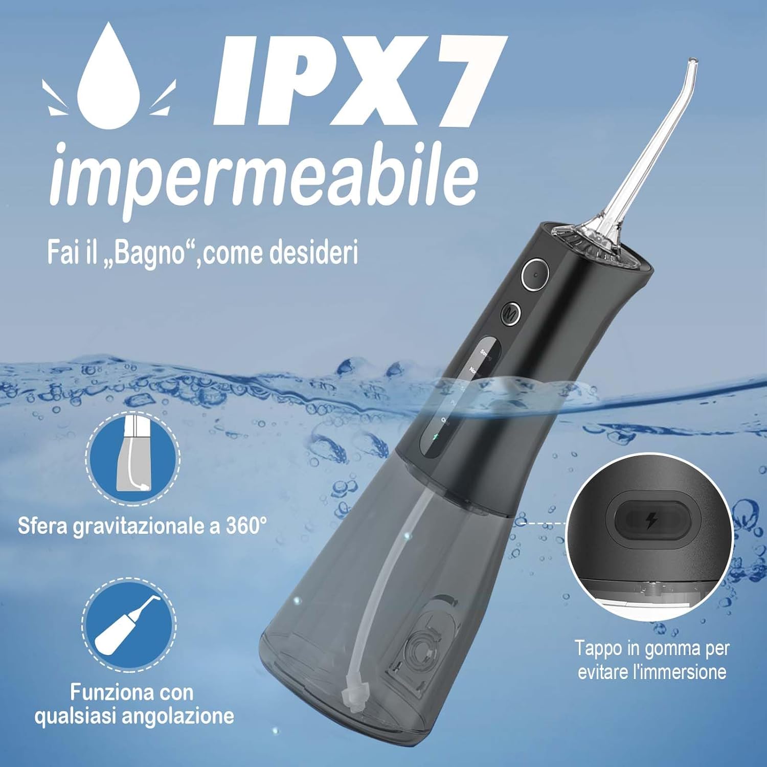 Thumbnail 4 de SURFOU Idropulsore dentale portatile, irrigatore orale da viaggio