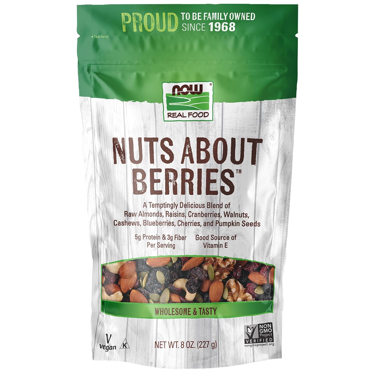 Detalle de NOW Foods Trail Mix, 8-Ounce