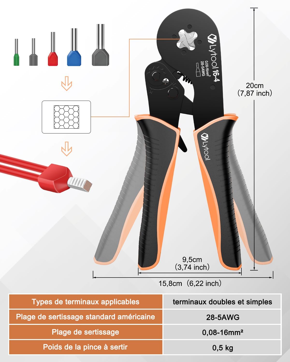 Thumbnail 3 de Lytool Pince-à-Sertir 0,08-16 mm² 🛠