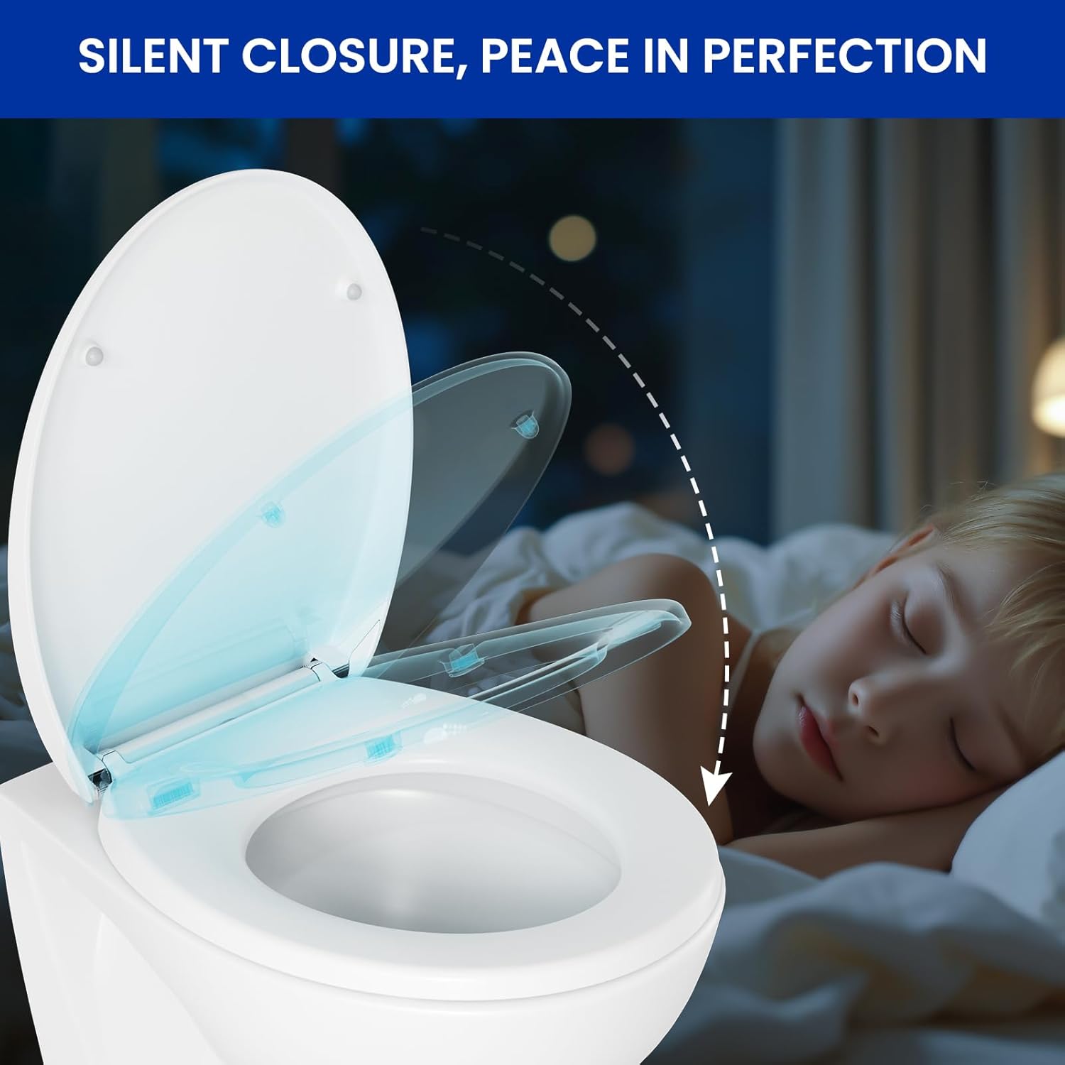 Thumbnail 2 de DERW O-shaped Soft Close Toilet Seat 🚽