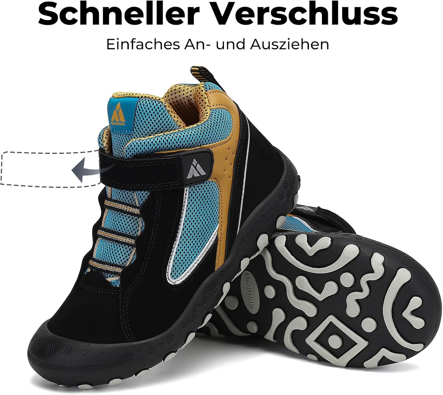 Thumbnail 4 de Mishansha Kinder Wanderschuhe – leichte, bequeme Trekking-Schuhe für Outdoor-Aktivitäten