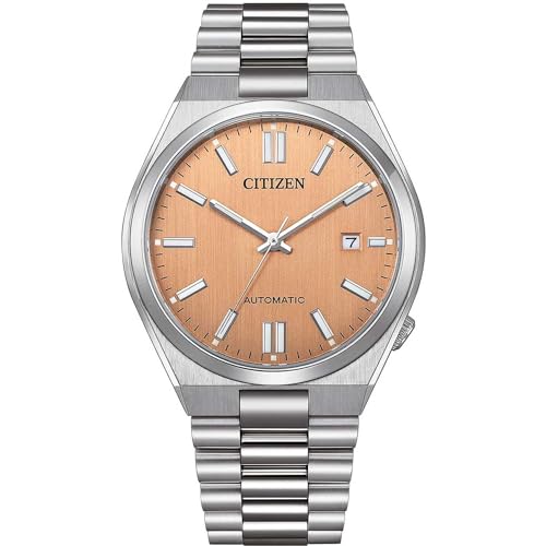 Detalle de Citizen Orologio meccanico NJ0159-86Z Tsuyosa in acciaio inossidabile: eleganza sobria e affidabilità quotidiana