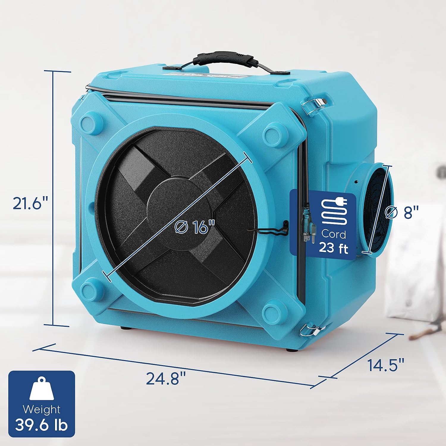 Thumbnail 6 de ALORAIR CleanShield HEPA 550 Air Scrubber, 3-Stage Filtration, Stackable
