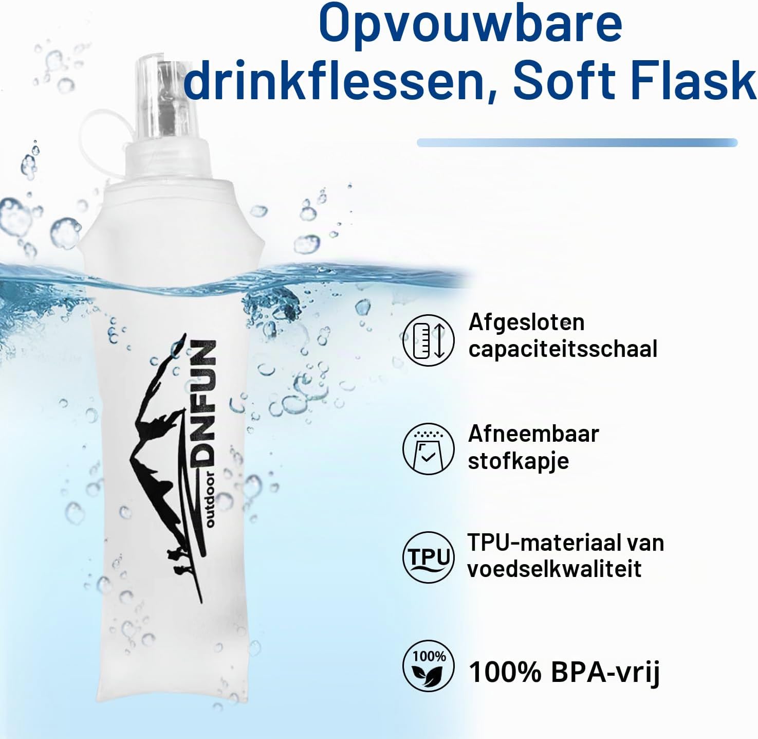 Thumbnail 6 de DNFUN Laufweste Damen Herren Trinkblase hardloopvest 5 l met reflectie