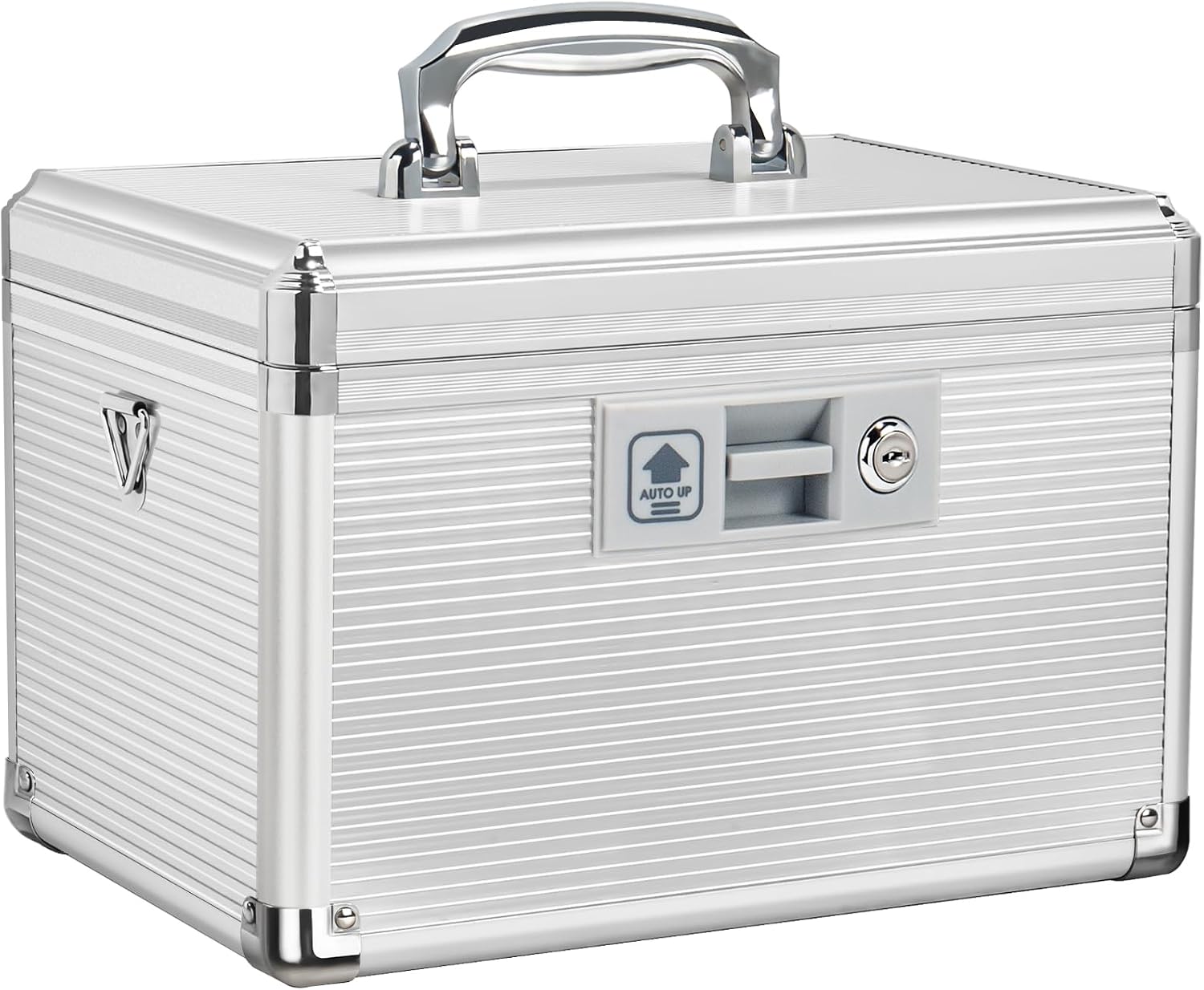 Thumbnail 6 de Lockbako Medicine Lock Box with Key – Aluminum Alloy, Removable Tray, 10" x 6.89" x 6.89