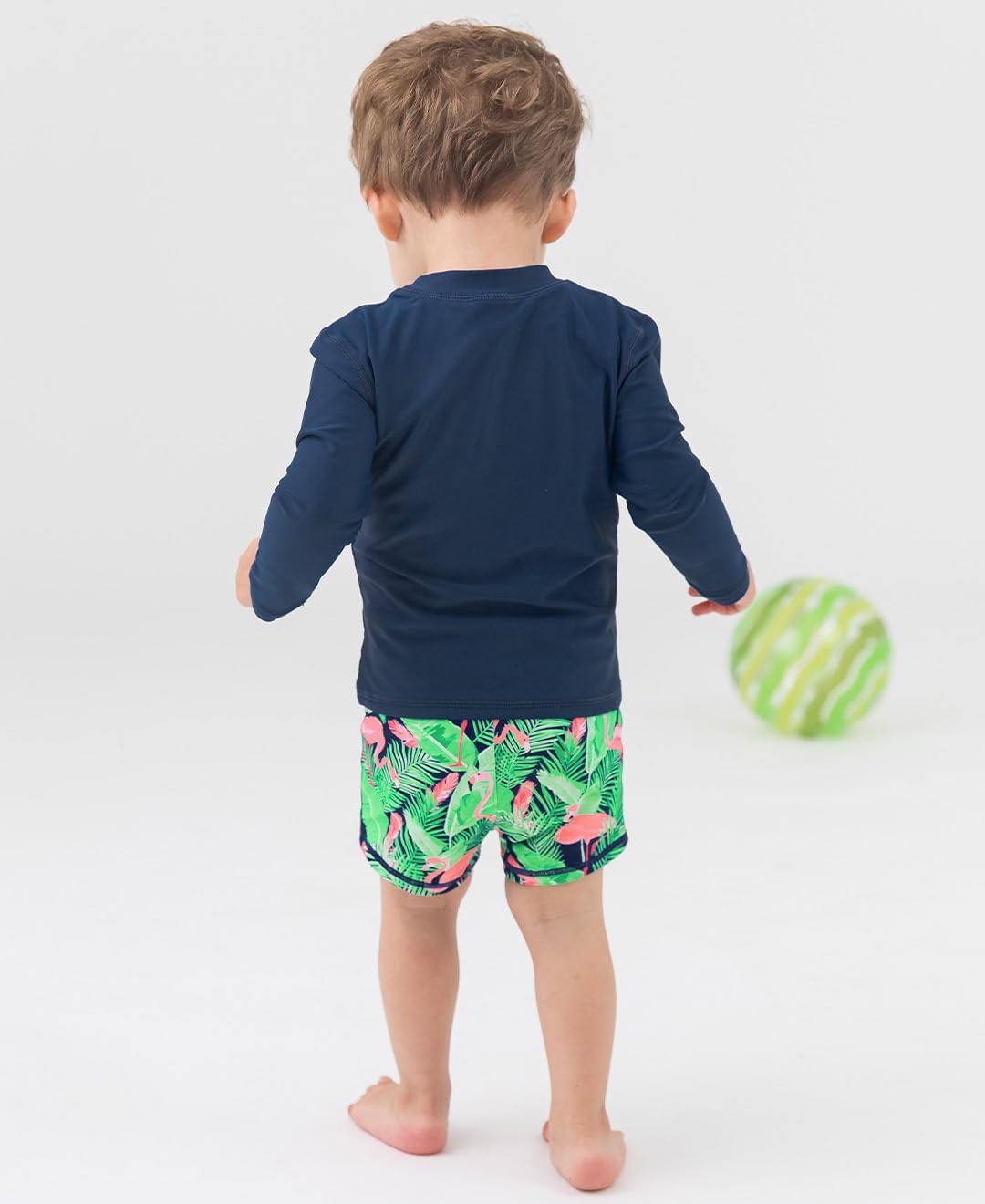 Detalle de RUGGEDBUTTS Baby/Toddler Boys Long Sleeve Rash Guard with UPF 50+