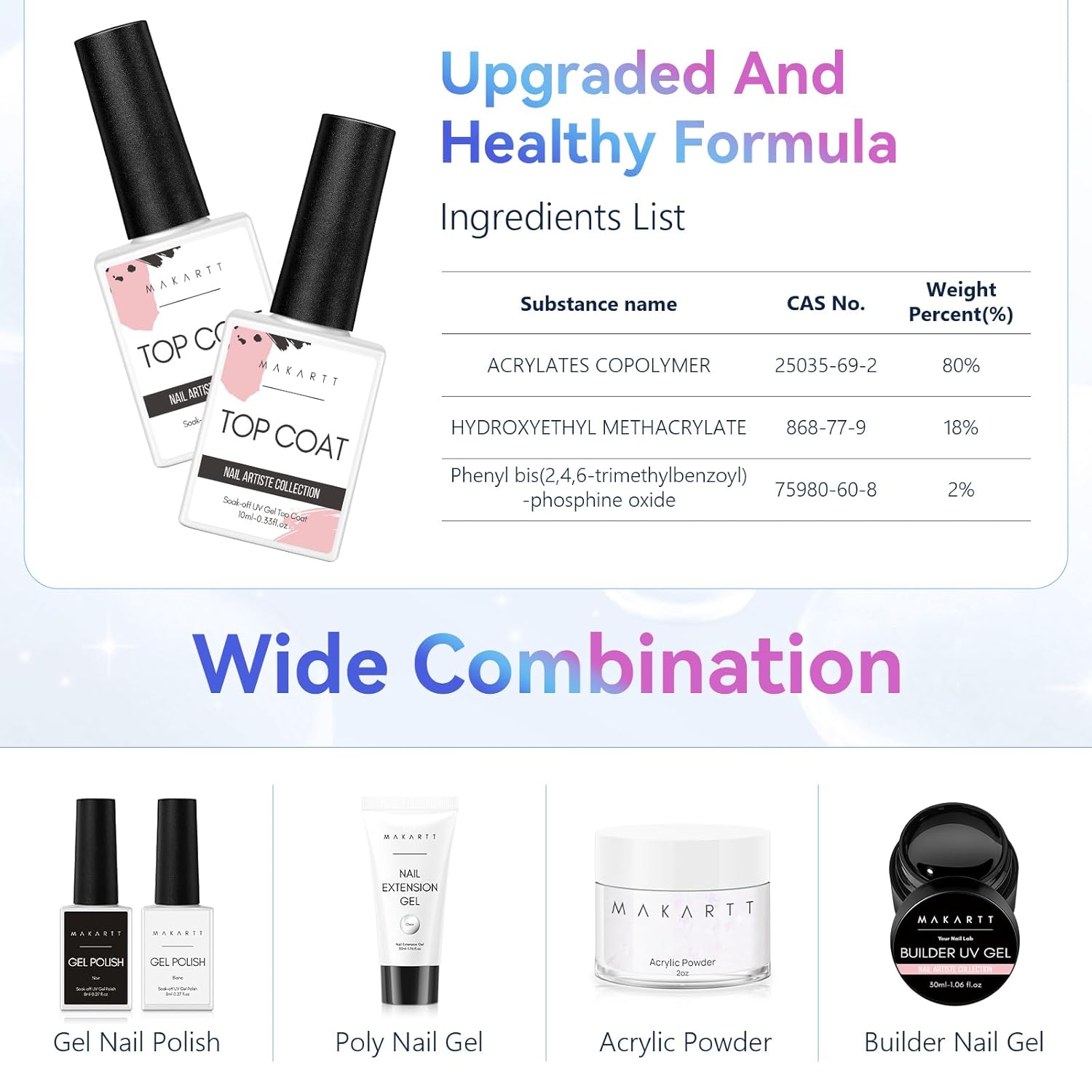 Thumbnail 5 de Makartt Gel Top Coat 10ML no-wipe nail polish ๐