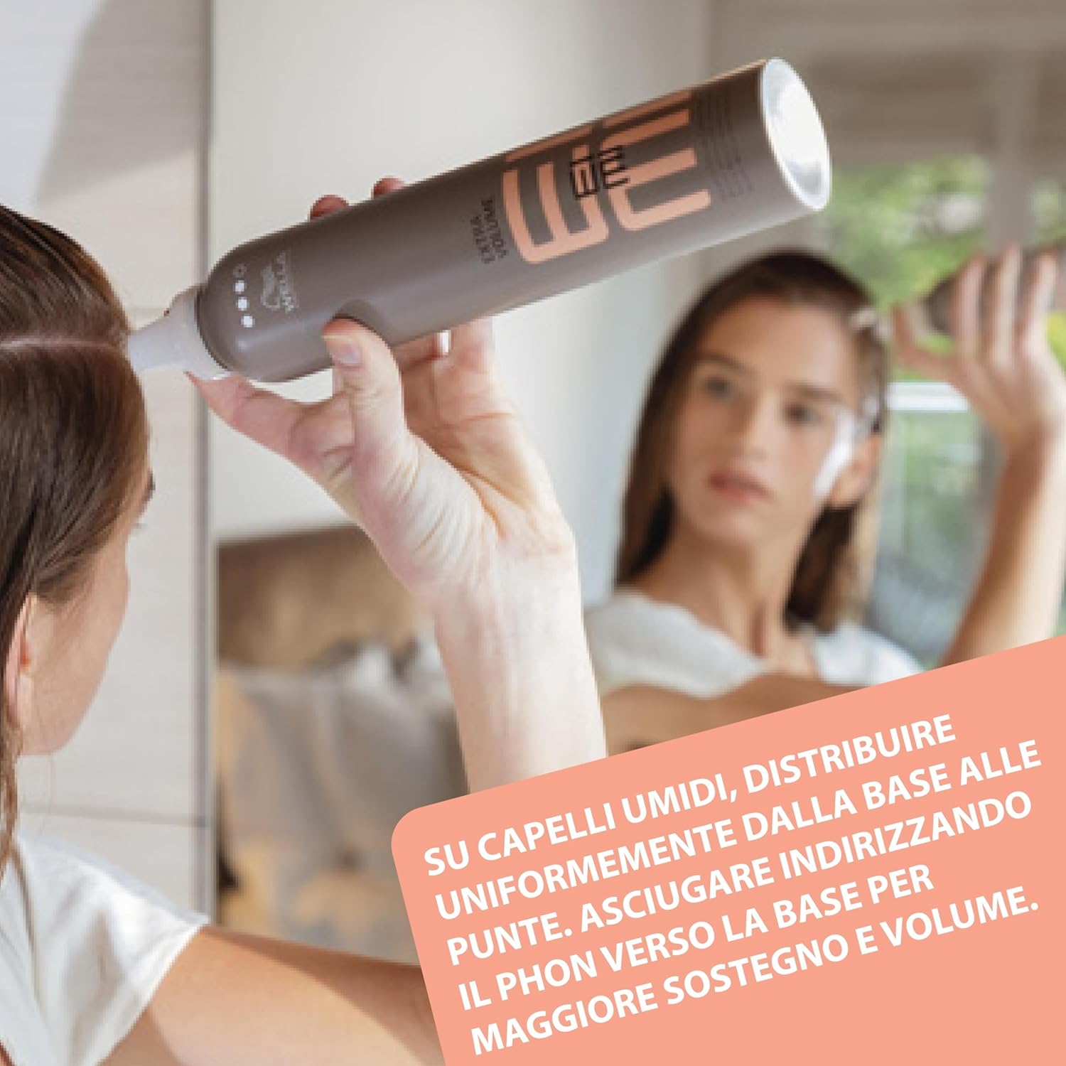 Thumbnail 3 de Wella Professionals EIMI Extra Volume Mousse Volumizzante a Tenuta Forte, 300 ml