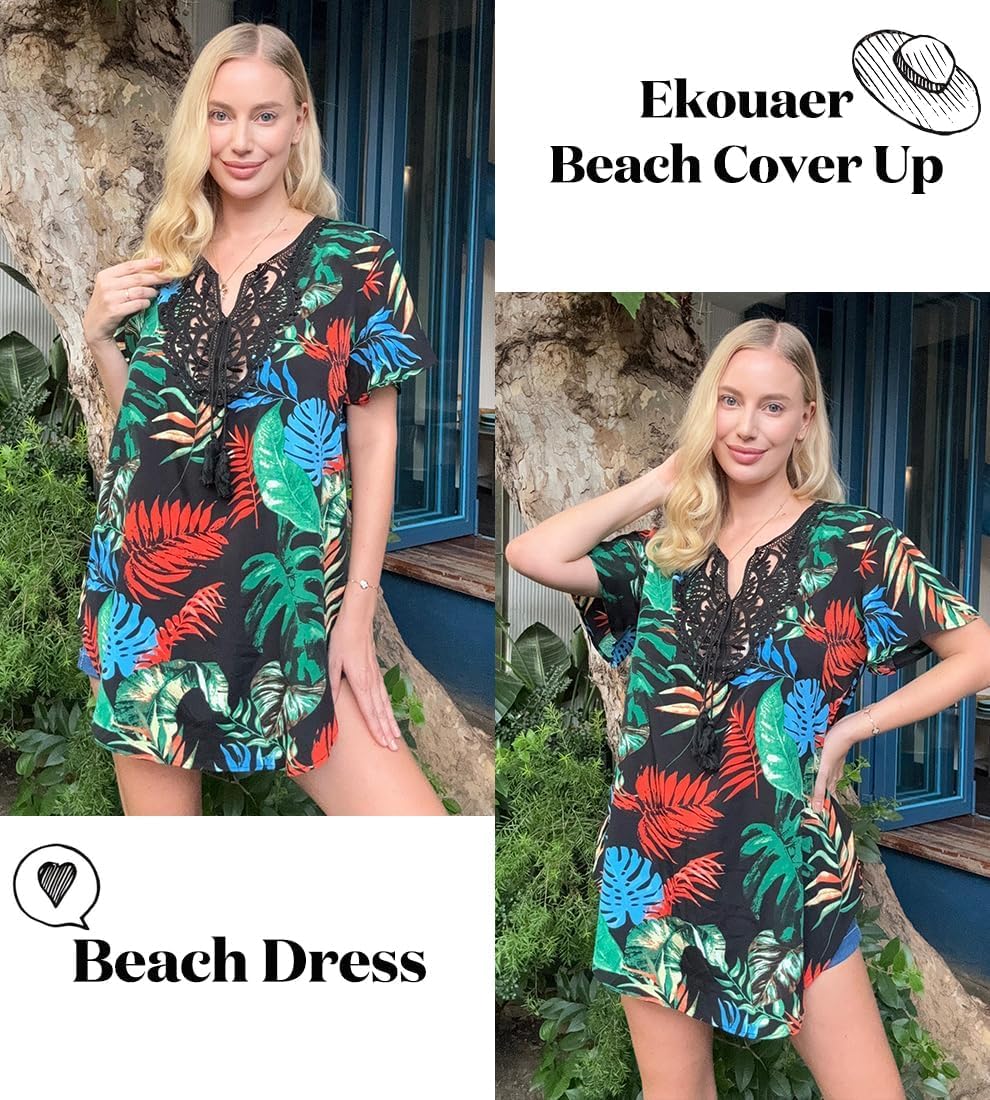 Thumbnail 3 de Ekouaer beach cover up dress, V-neck