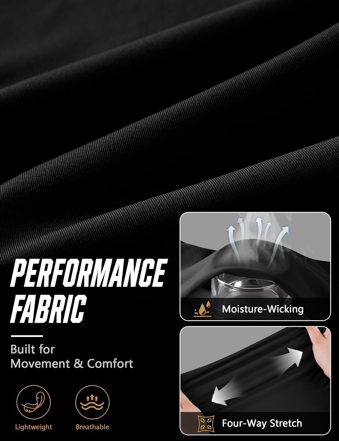 Detalle de Roadbox Men's Compression Pants with Pockets