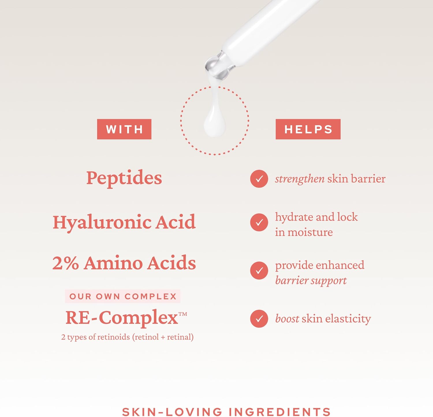 Detalle de belif Super drops – Sérum barrière au rétinol et aux peptides : soin anti-âge raffermissant pour tous les types de peau